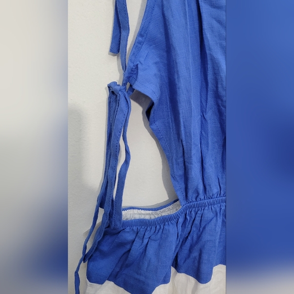 Shein Blue and White Sleeveless Dress Size Small - Picture 7 of 10